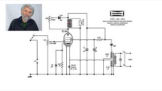 Valve Amplifier Study 005 Dansette Major Deluxe 21 Single Stage EL84 Single Ended Circuit [upl. by Jeroma299]