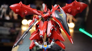 HG 1144 Nightingale 4K Build and Review  GUNDAM CHARS COUNTERATTACK BC [upl. by Elleirda]