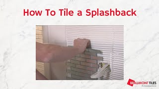 How to Tile a Splashback DIY Tiling Made Easy [upl. by Nemhauser985]