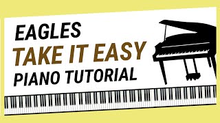 How To Play quotTake It Easyquot  Piano Tutorial Eagles [upl. by Eelibuj480]