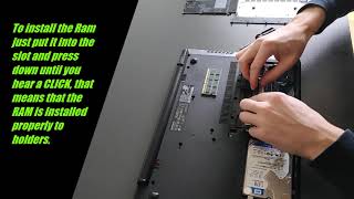 How to UpgradeInstall RAM to your Laptop  Lenovo B5070 [upl. by Edeline]