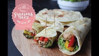 Easy Tortilla Chicken Wrap Recipe [upl. by Alekahs]