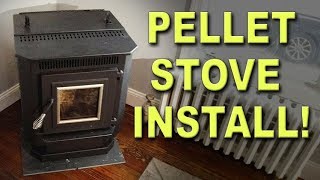 DIY Pellet Stove Installation [upl. by Leiria]