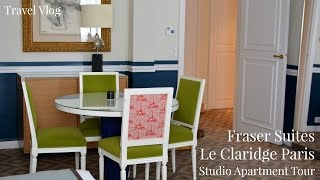 Fraser Suites Le Claridge Suite Tour  Paris Five Star Hotel  Lux Life [upl. by Arrek]