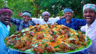 BIRYANI  QUAIL BIRYANI Made with 200 Quail  Marriage Biryani Cooking In Village  Biryani Recipe [upl. by Anait756]