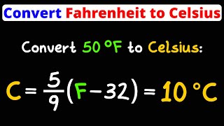 Convert Fahrenheit to Celsius  Temperature Conversion  Eat Pi [upl. by Miles]