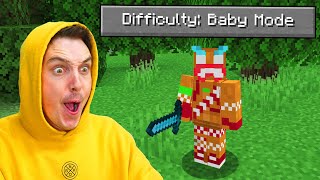 I Played Minecraft BABY MODE [upl. by Renate]