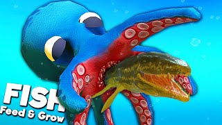 The Deadliest OCTOPUS In The Ocean  Feed and Grow Fish [upl. by Enywad522]