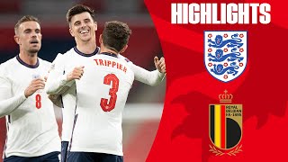 England 21 Belgium  Mount Seals Comeback Win To Top Group  UEFA Nations League  Highlights [upl. by Aseek]