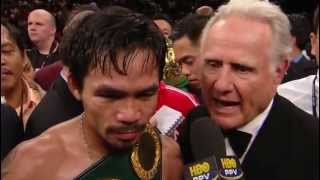 Pacquiao vs Ricky Hatton Round 2 with Interview [upl. by Idzik353]