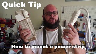 Quick TipHow to Mount a Power Strip [upl. by Yanaton]