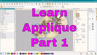 Intro to machine Embroidery AppliqueDigitizing editing detail work [upl. by Oeniri]