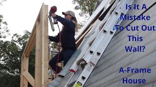 Building A Dormer On Our AFrame House [upl. by Rehpotsihrc787]