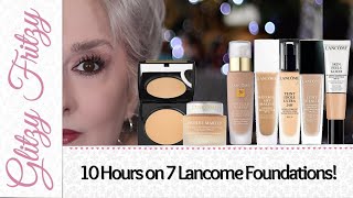 7 Lancome Foundations on Mature Skin [upl. by Nolahs]