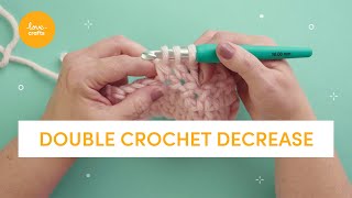 How to Double Crochet Decrease  Beginners tutorial [upl. by Liddie]