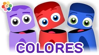 Colección de Colores  Aprender los Colores  Rojo Azul Purpura  Pandilla de Colores  BabyFirst [upl. by Oberstone]