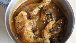 Hunters Chicken Recipe  Chicken Chasseur By the French Cooking Academy [upl. by Scoville]