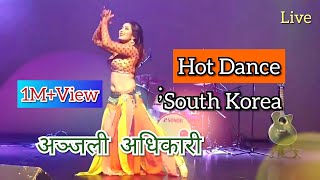 Model Anjali Adhikari dance show in south korea [upl. by Toddy]