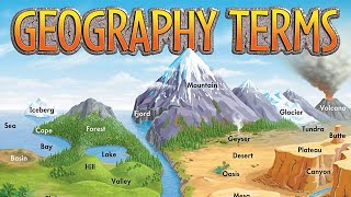 Important Geographical Terms Features Landforms Of Earth [upl. by Peursem]