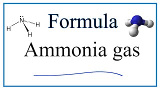 How to Write the Chemical Formula for Ammonia gas [upl. by Gratianna748]