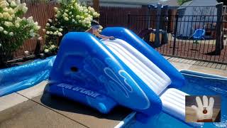 Intex Kool Splash Inflatable Pool Slide [upl. by Celene]