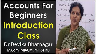 1 Accounts Introduction Class For Beginners [upl. by Dettmer]