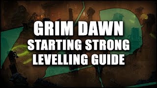 GRIM DAWN Starting Out Strong Levelling Guide  Crucible Method [upl. by Naegem]