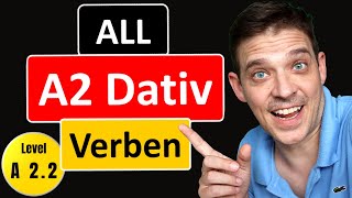 German Dative Verbs  ALL A2 Level Dative Verbs  YourGermanTeacher [upl. by Mikah865]