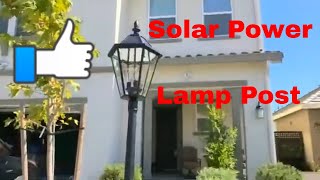 LUTEC LED Solar Post Lantern Install amp Review From Costco [upl. by Enitram929]