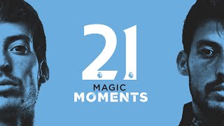 DAVID SILVA  21 MAGIC MOMENTS [upl. by Esiuqcaj]