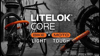 LITELOK CORE Tough portable lock for bikes and motorcycles [upl. by Yarak]