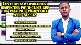 Comment cloturer un execice comptable avec sage comptabilité 100c [upl. by Ahtanoj919]