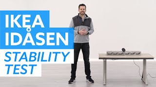 Ikea Idasen Standing Desk Stability Test [upl. by Etteiram747]