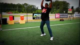 Herschel Walker Workout Medball Tire Flips Circuit [upl. by Aleahcim]