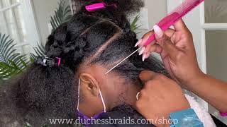 How to Big Knotless Box Braids [upl. by Pail]