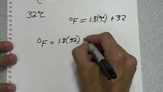 Celsius to Fahrenheit conversion [upl. by Simons349]