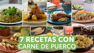 7 recetas con carne de puerco  Kiwilimón [upl. by Slater]