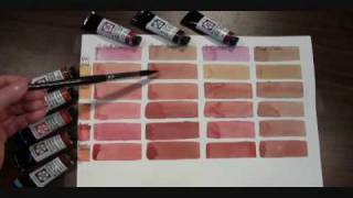 Mixing Skin Tones with DANIEL SMITH Quinacridone Watercolors [upl. by Leeann]