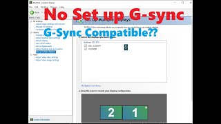 Set up GSYNC option missing from Nvidia Control Panel [upl. by Yleik]