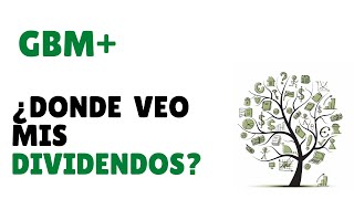 ¿Cómo y dónde puedo ver los dividendos que me depositan en GBM  por acciones FIBRAS o ETF [upl. by Brietta]