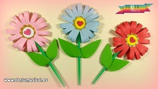 Cómo hacer FLORES DE PAPEL en 5 minutos 🌸🌼🌺 RECICLAJE [upl. by Adnot]