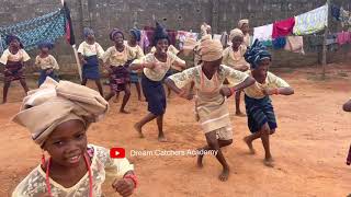 Nigerian Yoruba Cultural Bata Dance Performance by Dream Catchers Academy Girls Happy African Kids [upl. by Norak]