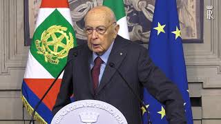 Presidente Emerito della Repubblica Sen Dott Giorgio Napolitano [upl. by Ttesil]