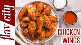 How To Make Crispy Baked Chicken Wings  Bobbys Kitchen Basics [upl. by Ydasahc]