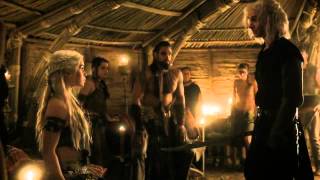 Khal Drogo Killing Viserys  A Crown For A King  Game of Thrones 1x06 HD [upl. by Ainotna]