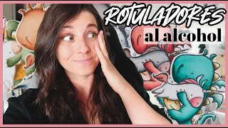 Cómo COLOREAR con Rotuladores al ALCOHOL┊ NoLine Coloring  Distintas PALETAS de COLOR ┊Laura Inguz [upl. by Mmada]