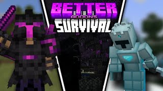 Better Survival Addons For MCPE 120 [upl. by Aelhsa]