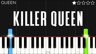 Queen  Killer Queen  EASY Piano Tutorial [upl. by Cordelia625]