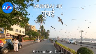 Mumbai 4K  Driving Downtown  INDIA 4K HDR [upl. by Ffej]