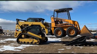 Skidsteer gets a lift  Case 1830 [upl. by Karalynn]